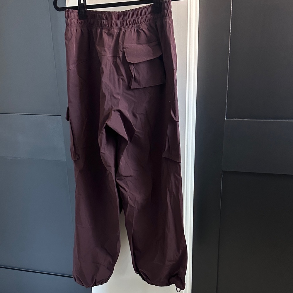 Apana Women's Deep Maroon Cargo Jogger Pants - Picture 7 of 10